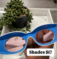 Blue/ light pink lense shades