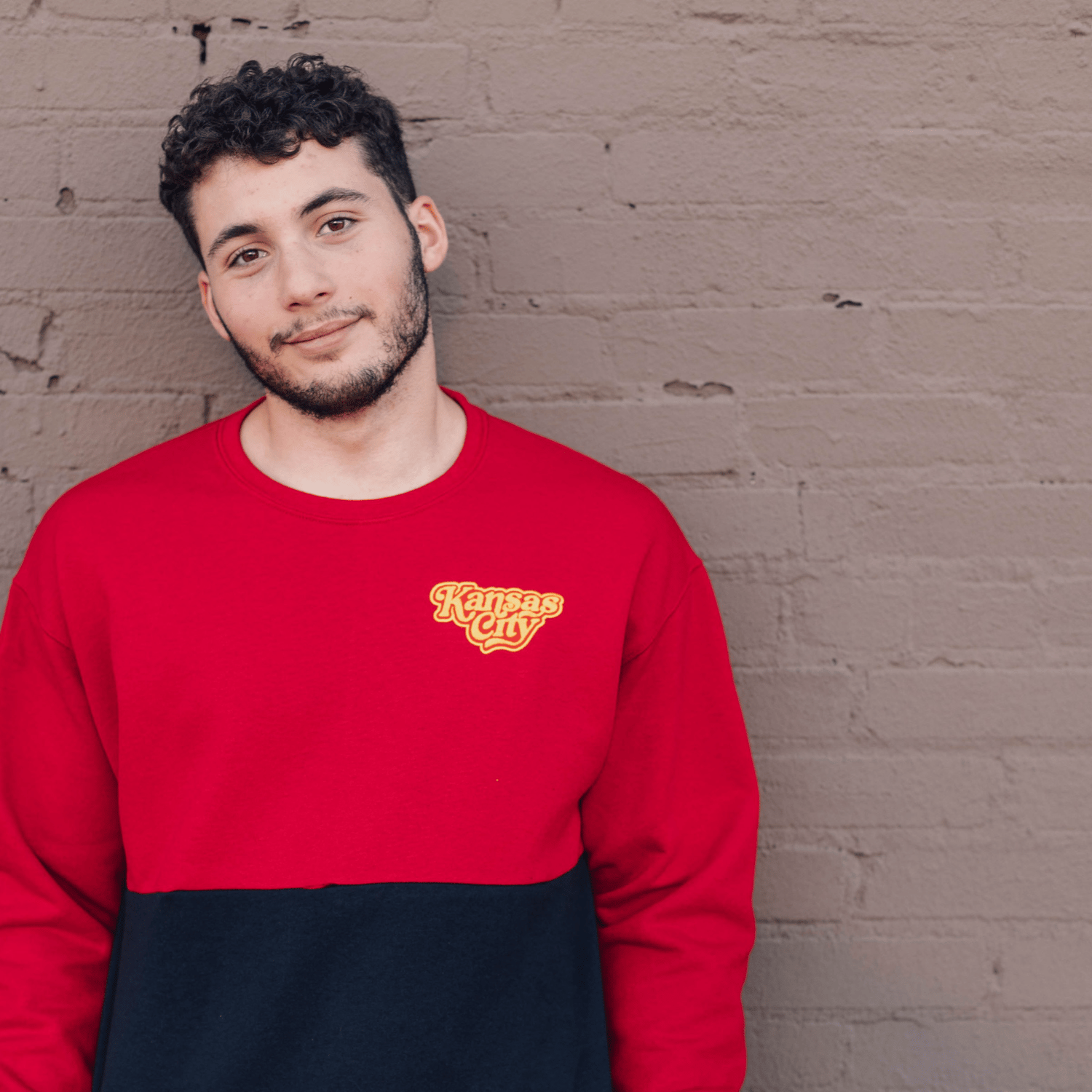 Image of VINTAGE VIBES RED/BLACK SPLIT COLORBLOCK