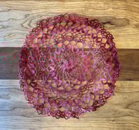 Image 1 of Red Delicate Doily