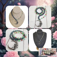 Image 1 of Asymmetrical Cosmic Rose Garden Necklace