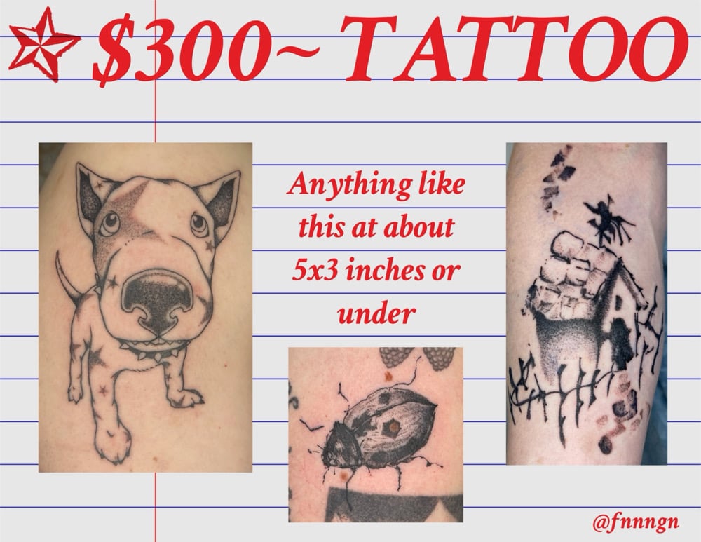 Image of TATTOO GIFT CERTIFICATE