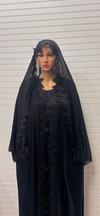 Image 6 of  Lace 2 Piece Abaya 