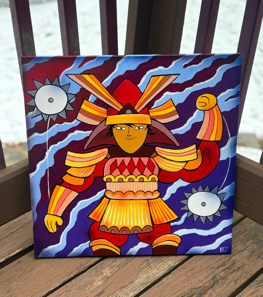 Image of The Yo-Yo Samurai 20x20 canvas