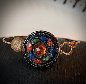 Image of "Fall Garden" Vintage Button Bracelet