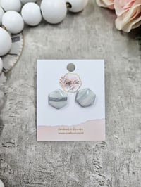 Image 1 of Marble Grey Studs