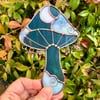 Teal and iridescent blue Catch a Falling Star