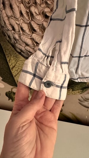 Image of Flanell- Hemd, weiss, mit Karostreifen, Grösse 5-6 Jahre