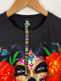 Image 3 of Modern Sugar Skull Art t-shirt (Medium)