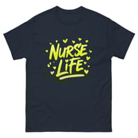 Image 4 of Nurse Life Shirt – Yellow Graffiti Nurse T-Shirt Bold Paint Stroke Unisex Graphic Tee
