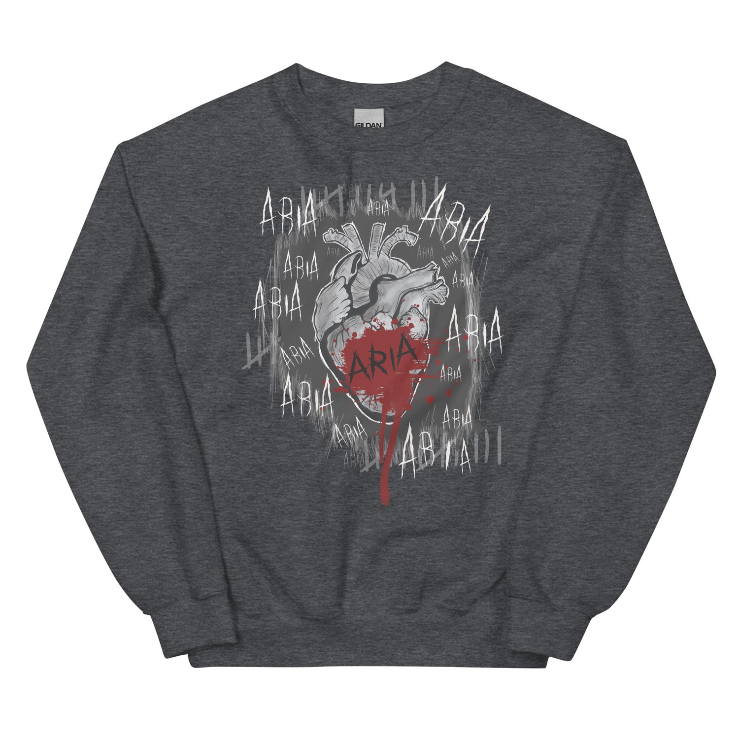 Image of Officially licensed Leigh Rivers psychotic obsession Aria heart Unisex Sweatshirt