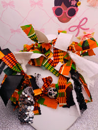 Image 2 of Juneteenth Tassel hoop  Earrings
