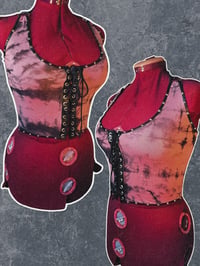 Image 1 of Studded tie dye top S/M