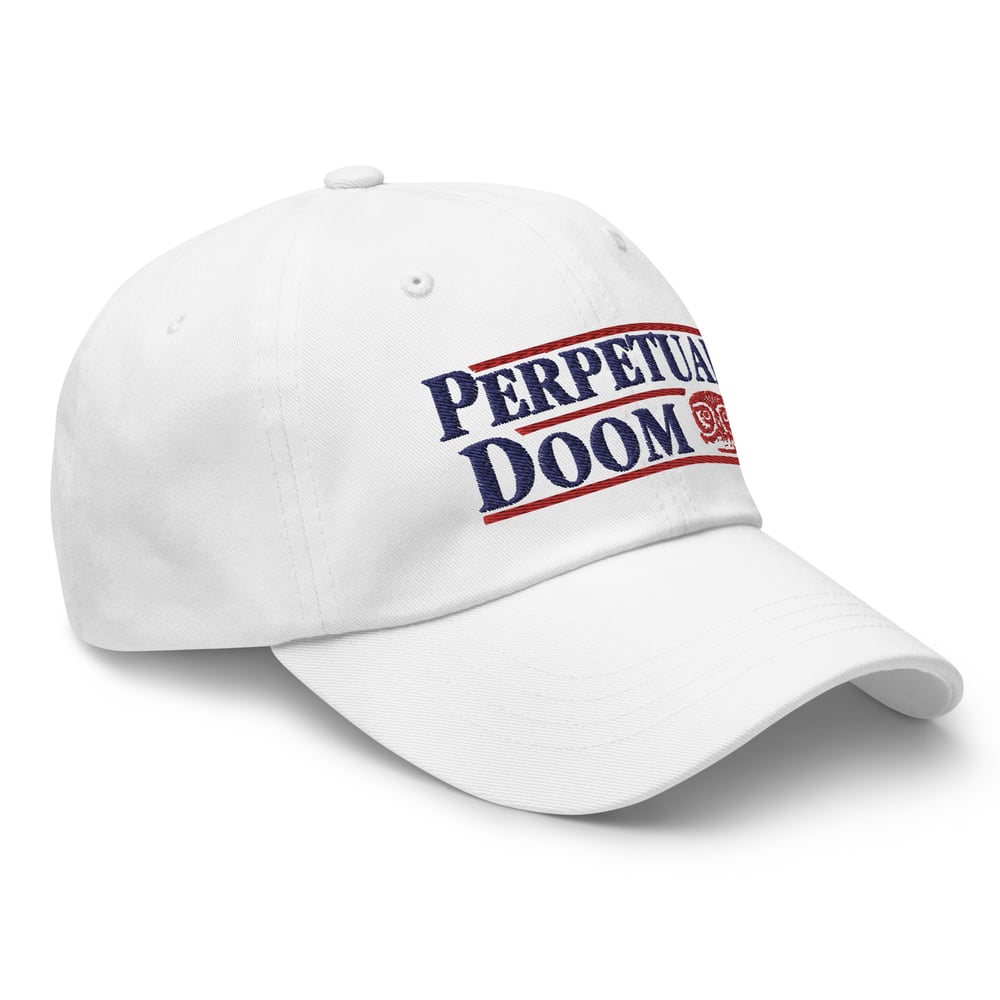 Perpetual Doom Presidential Hat (White)