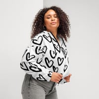 Image 1 of I Heart Me Women’s Cropped Windbreaker