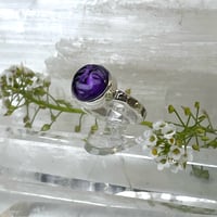 Image 1 of Amethyst Carved Moon Face~Size 7.5