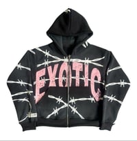 Pink Barbed Wire ZipUp