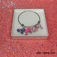 Image 1 of Barbie girl  silver bangle