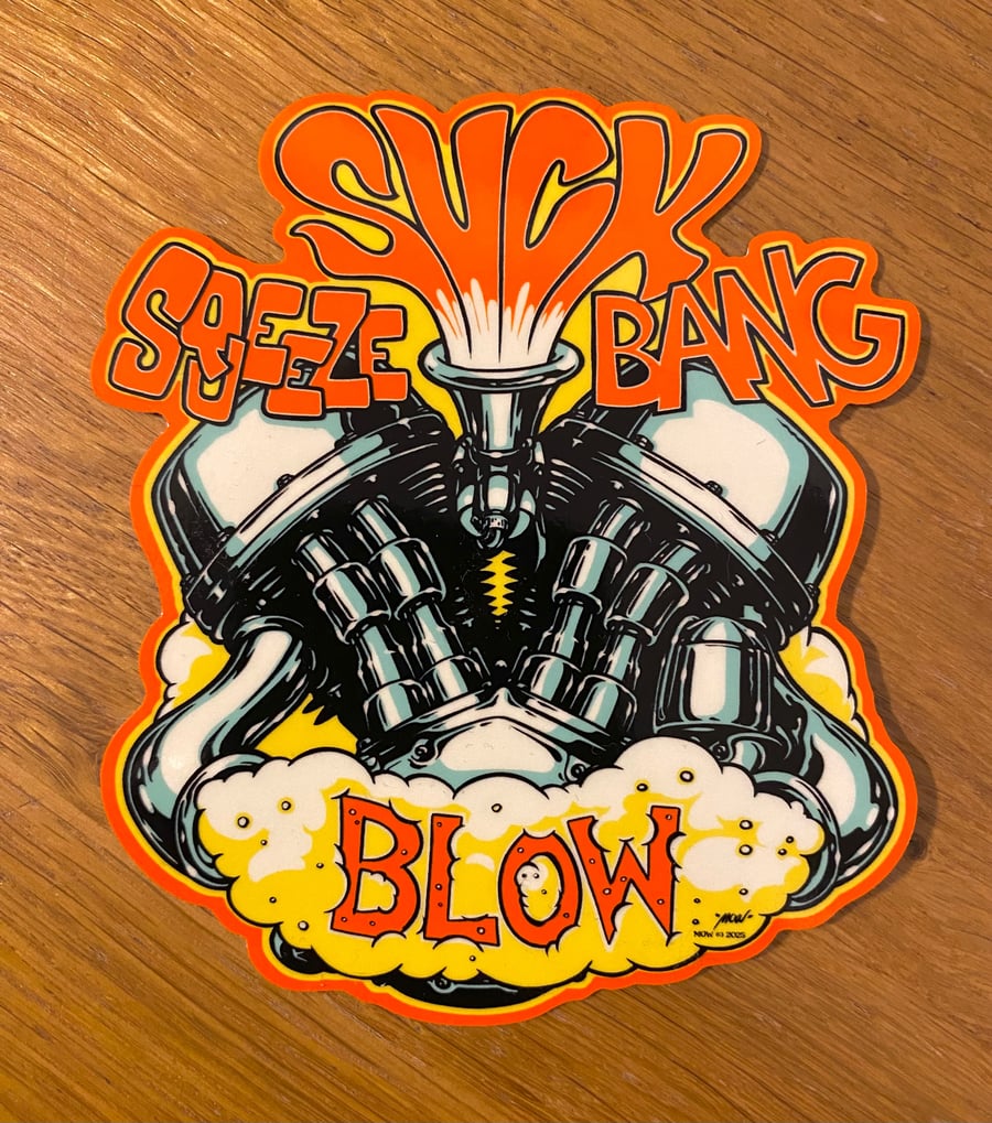 Image of Suck Squeeze Bang Blow Sticker