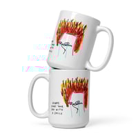 Image 1 of White glossy mug START YOUR DAY WITH A SMILE 