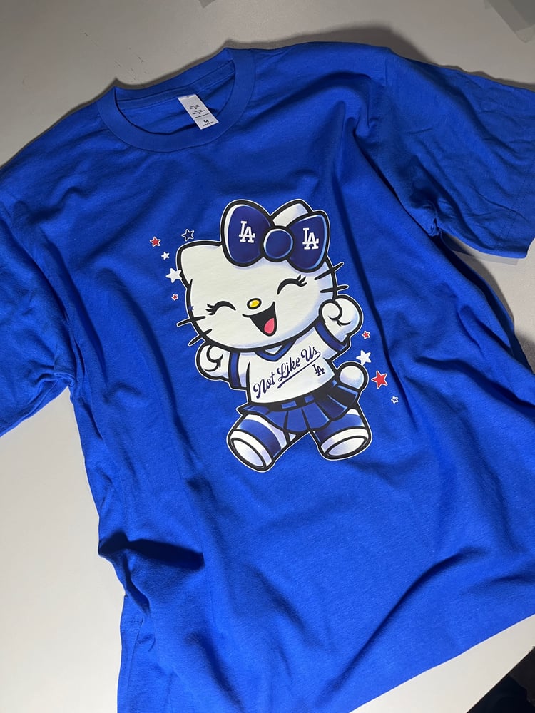 Image of Royal Blue - Not Like Us Kitty T- Shirt 