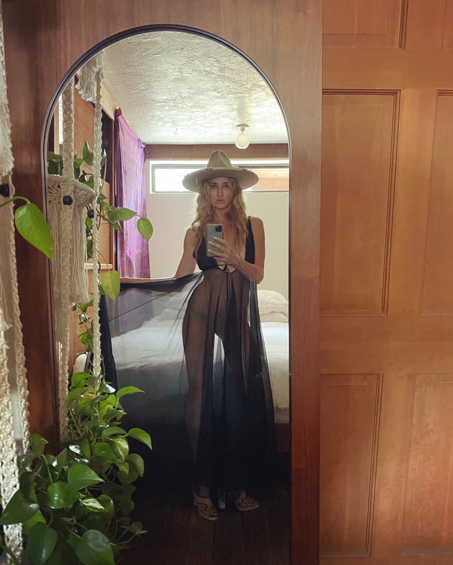 70s lingerie slip dress