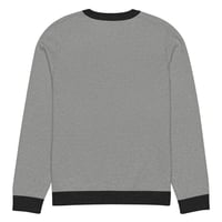 Image 4 of Shrunken Kewp Blue/grey Knitted crew neck sweater