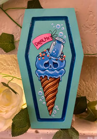 RTS Hand Painted Wood Panel- iScream Collection “Alice”