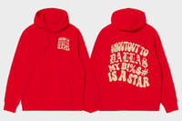 DALLAS STAR HOODIE (RED/CRM)