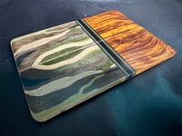 Image 3 of Desert Ironwood & Camo G-carta Segmented Knife Scales