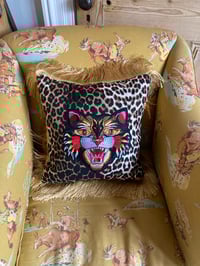 Image 6 of  Angry tiger leopard cushion cover