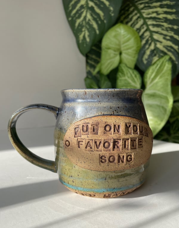 Image of Put on your favorite song mug