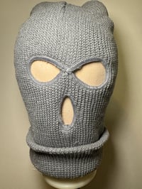 Image 2 of Warm unisex 3Holes Ski Snowboarding Hat Grey
