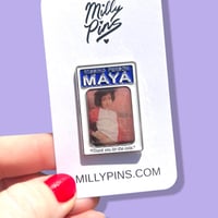 Image 1 of MISSING PERSON Poster Enamel Pin (Maya, Pen15) Funny TV Show for Fans