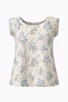 Vintage Blue Floral T Top sizes 8-20 with free postage 
