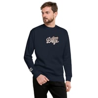 Image 4 of Large Embroidery Navy Sweatshirt