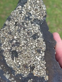 Image 7 of Shungite With Cubic Pyrite Double Sided Specimen #601