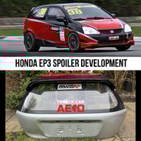 Honda EP3 Adjustable Track Car Aero Wing Under Development
