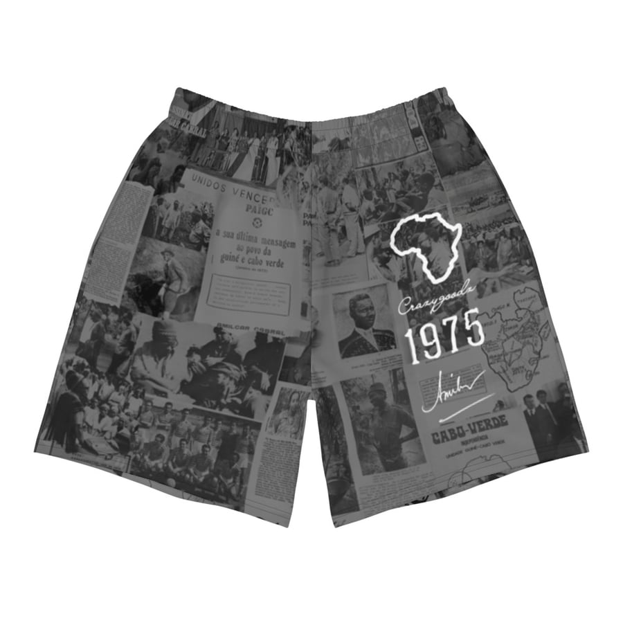 Image of The Rebel Daily News Black Athletic Shorts
