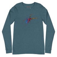 Image 17 of Long Sleeve Tee (Adult M/F) - Spider Rainbow Glow