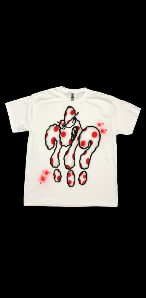 Image of AIRBRUSH TEE SIZE L RED DOT