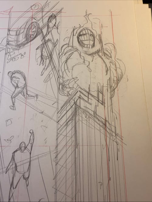 Image of SORCERER SUPREME #1 page01 original art