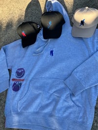 Image 4 of Embroidered “Be Happy” hoodies 