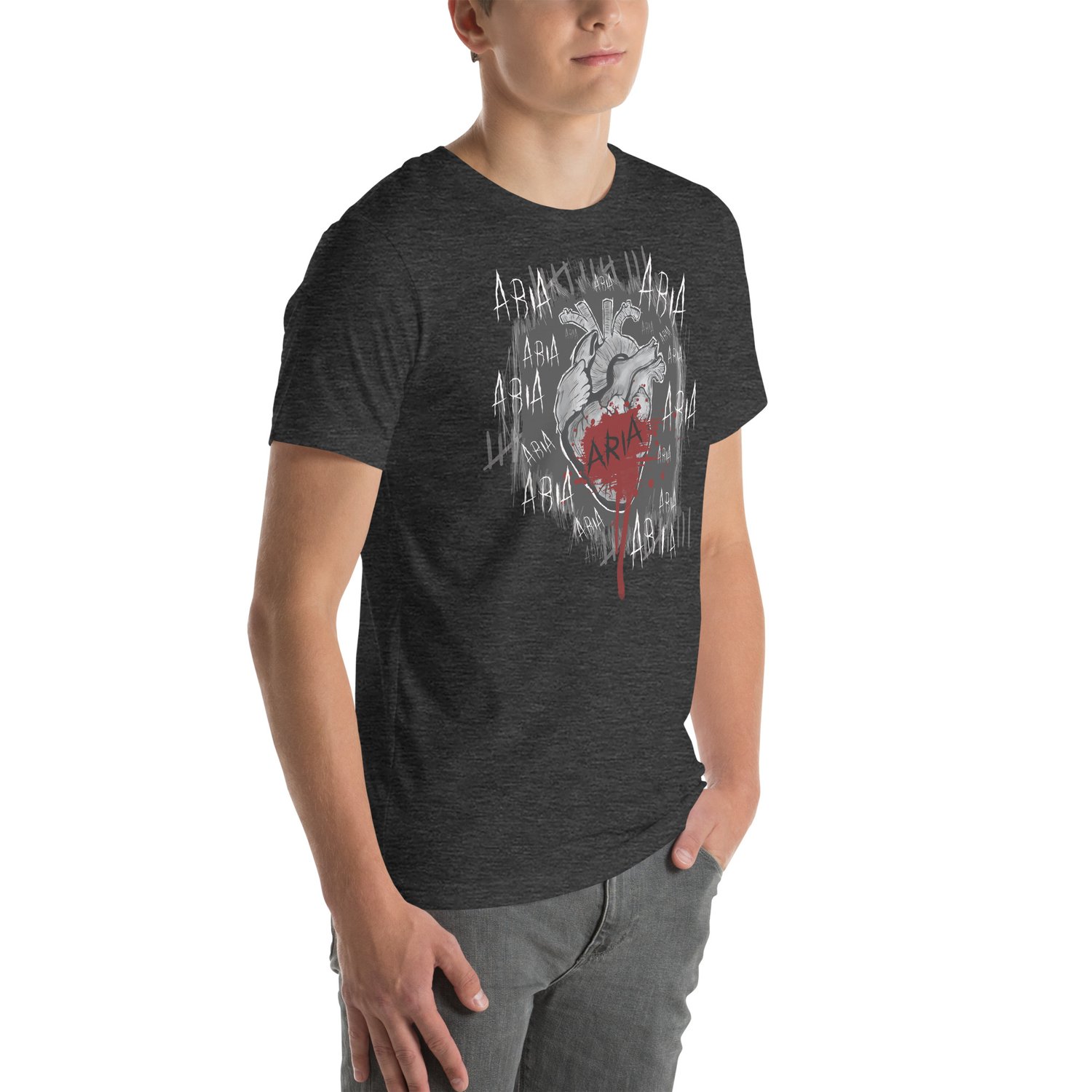 Image of Officially licensed Leigh Rivers Psychotic obsession Aria heart Unisex t-shirt