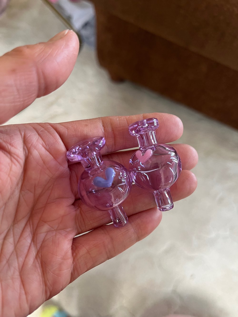 Image of purple carb cap