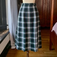 Image 3 of Straven England Plaid Pleated Skirt Medium