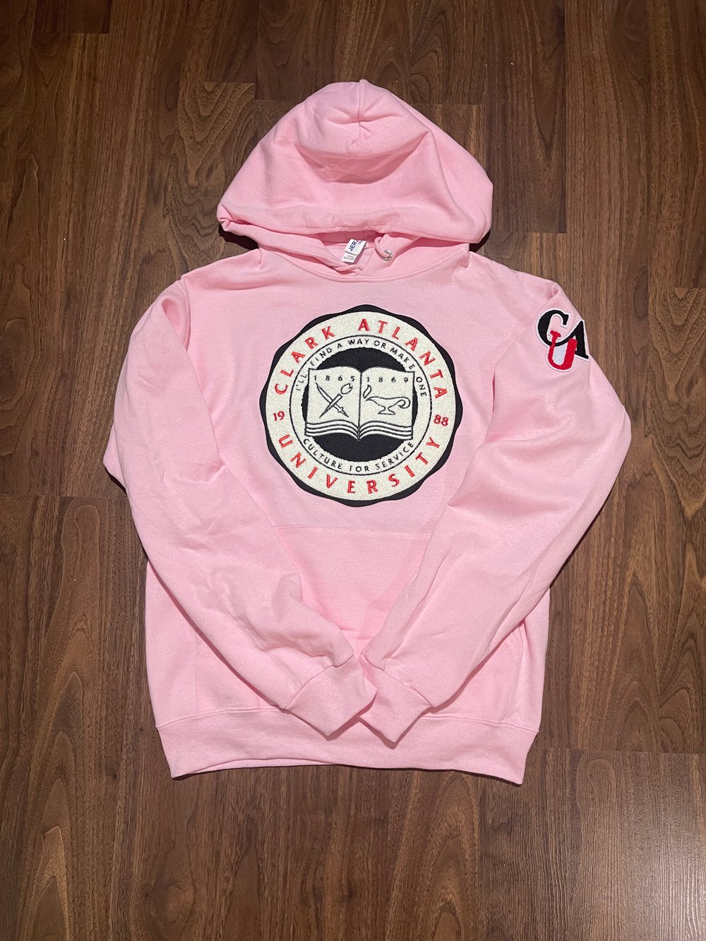 CLARK ATLANTA UNIVERSITY CREST PATCH UNISEX HOODIE