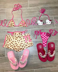 Image 2 of LEOPARD LEAGUE BIKINI + SHORTS 