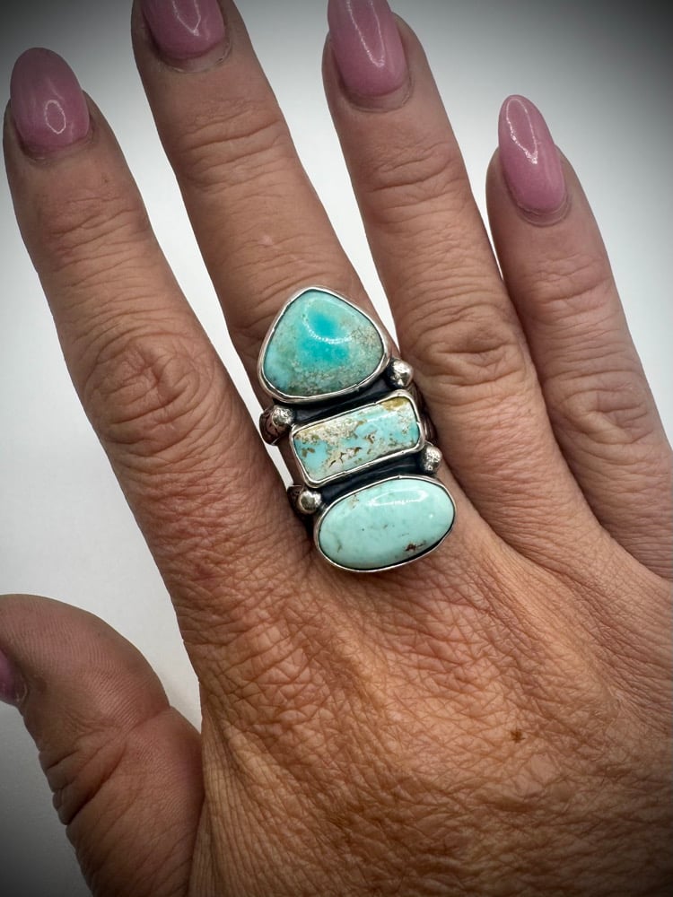 Image of Dry Creek 3 Stone Ring - Adjustable