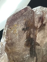 Image 24 of Smoky Quartz & Red Rutile Enhydro Multi Terminated Crystal | Zambia #3052