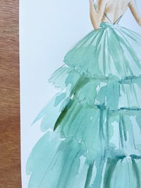 Image 3 of Layers of Tulle / Original Watercolour Illustration 